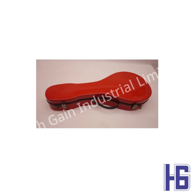 Carbon Fiber A-Shaped Mandolin Case in Red