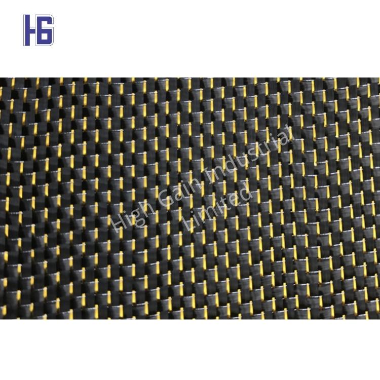 Carbon Fiber Glitter Stof Blå